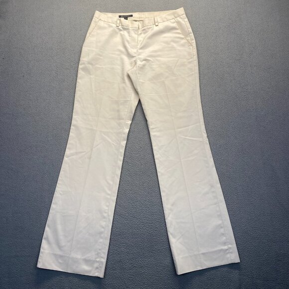 Brooks Brothers Dress Pants Women's Size 6 Cotton,Pockets,Zipper,Cream - Picture 1 of 16